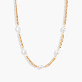 GILDED PEARL STRAND NECKLACE