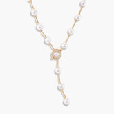 PEARL & GOLD "Broken Pearl Style" NECKLACE