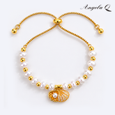 AVALON - PEARL SHELL CHARM BRACELET