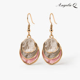 ROSE COVE BLUSH SHELL DROP EARRINGS-400053N
