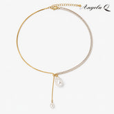 SUNSET COVE - DOUBLE PEARL DROP NECKLAC
