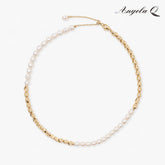 CATALINA PEARL BEAD CHOKER NECKLACE-100010L