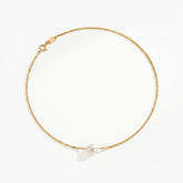 ZUMA-GOLD CHAIN NECKLACE WITH BAROQUE PEARL