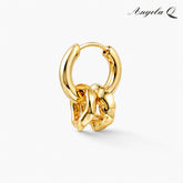 MALIBU BOW HOOP EARRINGS-400049T