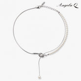 HALF MOON BAY - ASYMMETRIC PEARL DROP NECKLACE