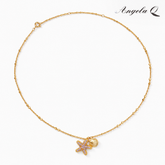 SOLANA - GOLD STAR CHARM NECKLACE