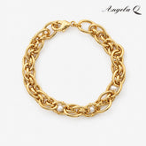 GOLDEN COVE BAROQUE PEARL CHAIN BRACELET-200037T