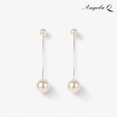 PALOMA - LONG PEARL BAR EARRINGS