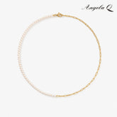 Style Artificial Gemstone Chain Necklace