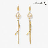 GOLDEN TIDE - PEARL TASSEL EARRINGS