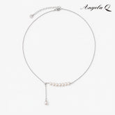 MARINA - PEARL BAR DROP NECKLACE