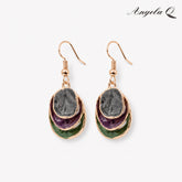 MOONSTONE BEACH IRIDESCENT SHELL DROP EARRINGS-400052N