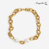 CATALINA PEARL LINK CHAIN BRACELET