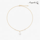 GOLDEN COAST BAROQUE PEARL DROP NECKLACE-100005L