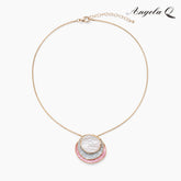 ROSE COVE BLUSH SHELL PENDANT NECKLACE-100043N