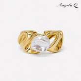MALIBU WAVE PEARL OPEN RING
