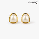 CARMEL BAROQUE PEARL Earrings, Pearl Studs with Post, Safe Materials Artificial Gemstone Jewelry Accessory-400036P