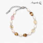 MOONSTONE BEACH GEMSTONE BEADED BRACELET-200043T