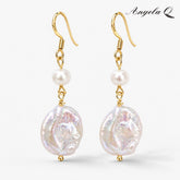 MARINA Artificial Gem Swirl Pearl Classic Stud Earrings