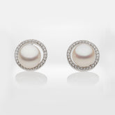 PEARL HALO EARRINGS