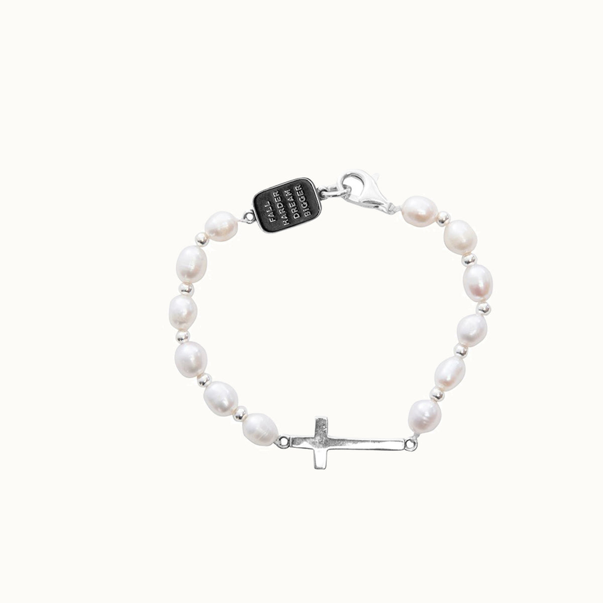 Pearl Cross Bracelet