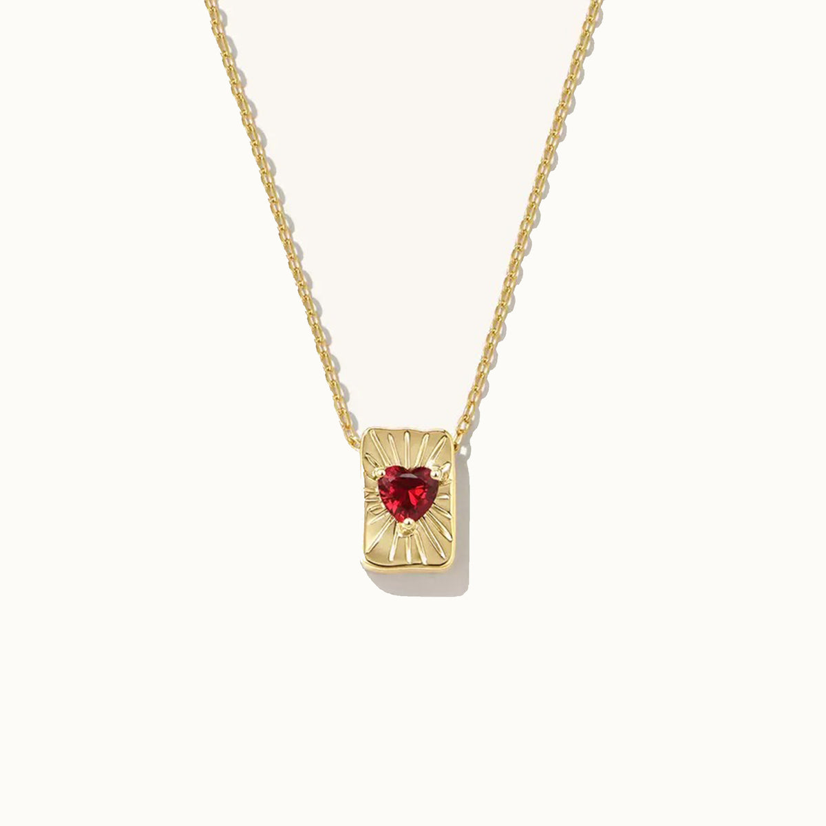 Square Heart Necklace