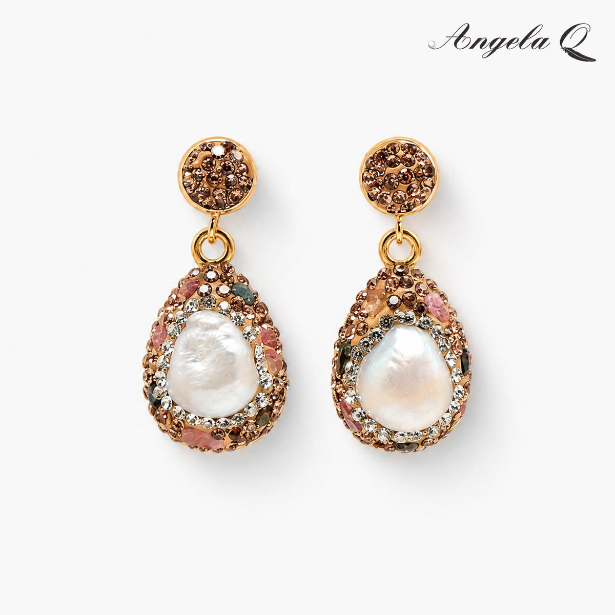 TOPANGA BAROQUE PEARL STATEMENT EARRINGS-400050N