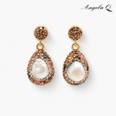 TOPANGA BAROQUE PEARL STATEMENT EARRINGS-400050N