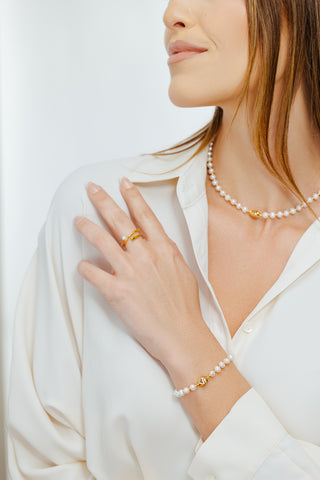 TIANA TWIST PEARL RING