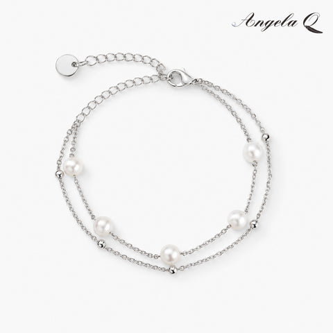 PACIFICA - DOUBLE STRAND PEARL BRACELET