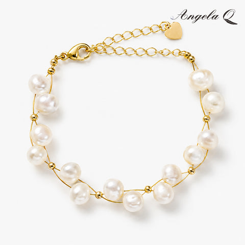 GOLDEN COAST PEARL LAYERING BRACELET-200023N