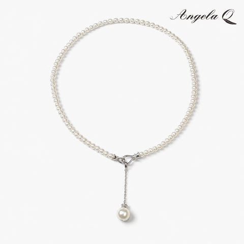 SEASIDE - PEARL LARIAT NECKLAC