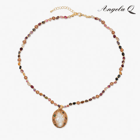 BIG SUR STATEMENT BAROQUE PEARL PENDANT NECKLACE-100041N