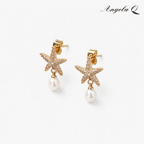 LAGUNA STARFISH - PEARL DROP EARRINGS