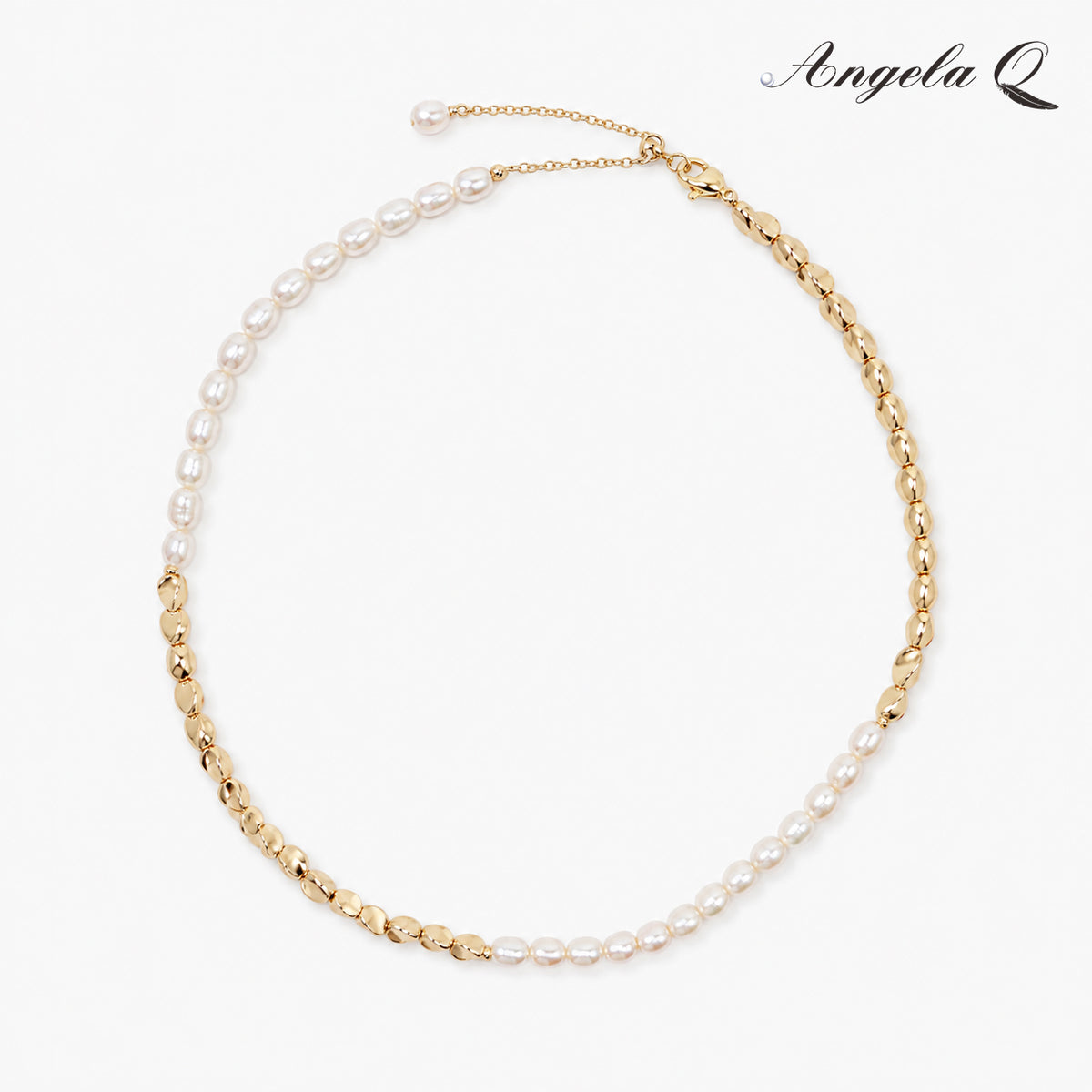 CATALINA PEARL BEAD CHOKER NECKLACE-100010L