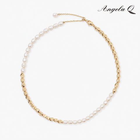 CATALINA PEARL BEAD CHOKER NECKLACE-100010L