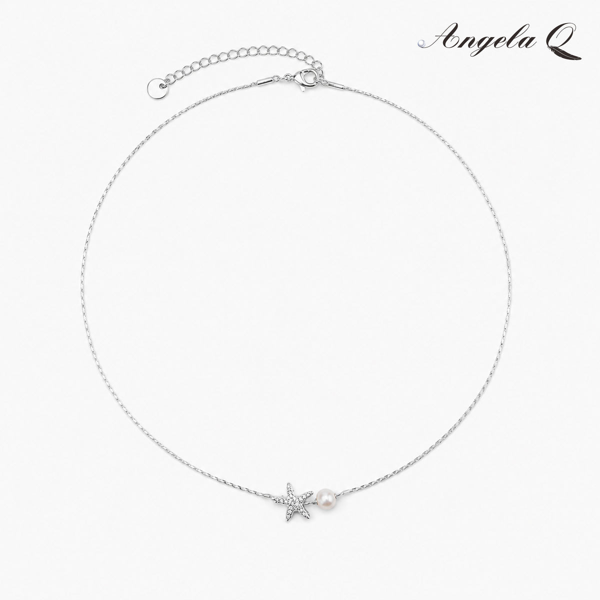 CARMEL BOW - PEARL CHARM NECKLACE