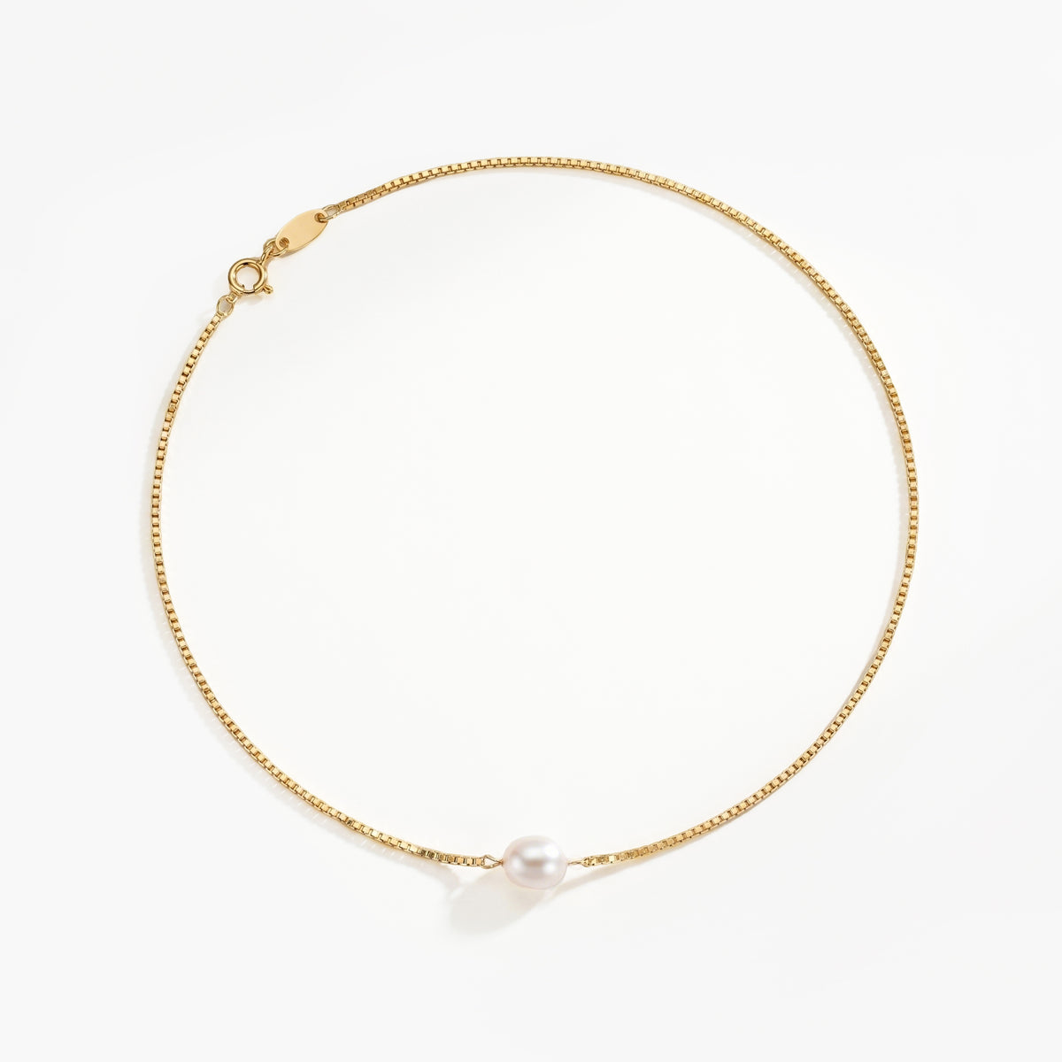 ZUMA-GOLD CHAIN NECKLACE WITH BAROQUE PEARL