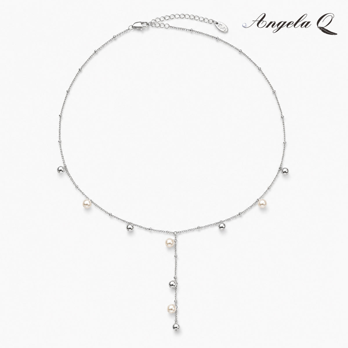 TIDE LINE - PEARL DROP STATION NECKLACE