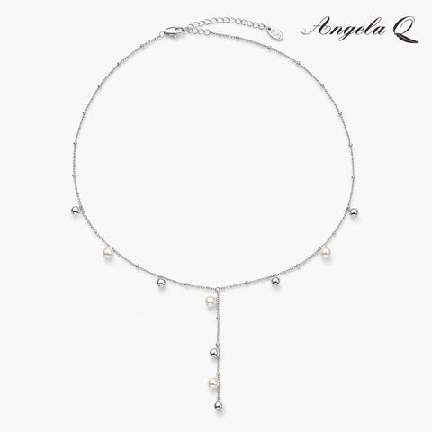 TIDE LINE - PEARL DROP STATION NECKLACE