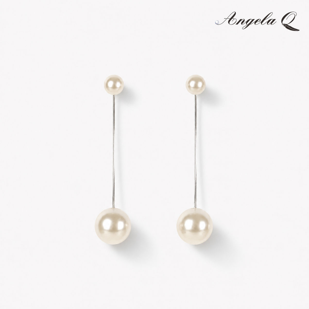 PALOMA - LONG PEARL BAR EARRINGS