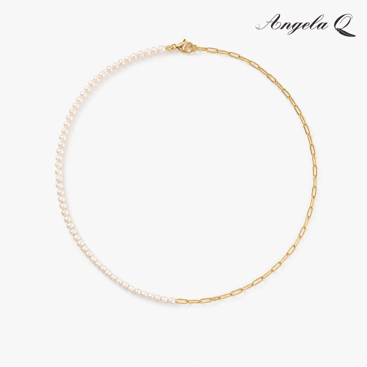 Style Artificial Gemstone Chain Necklace