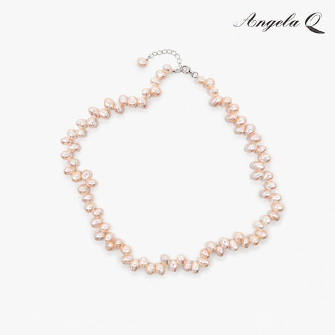 Women's S925 Sterling Silver Beaded Choker Necklace