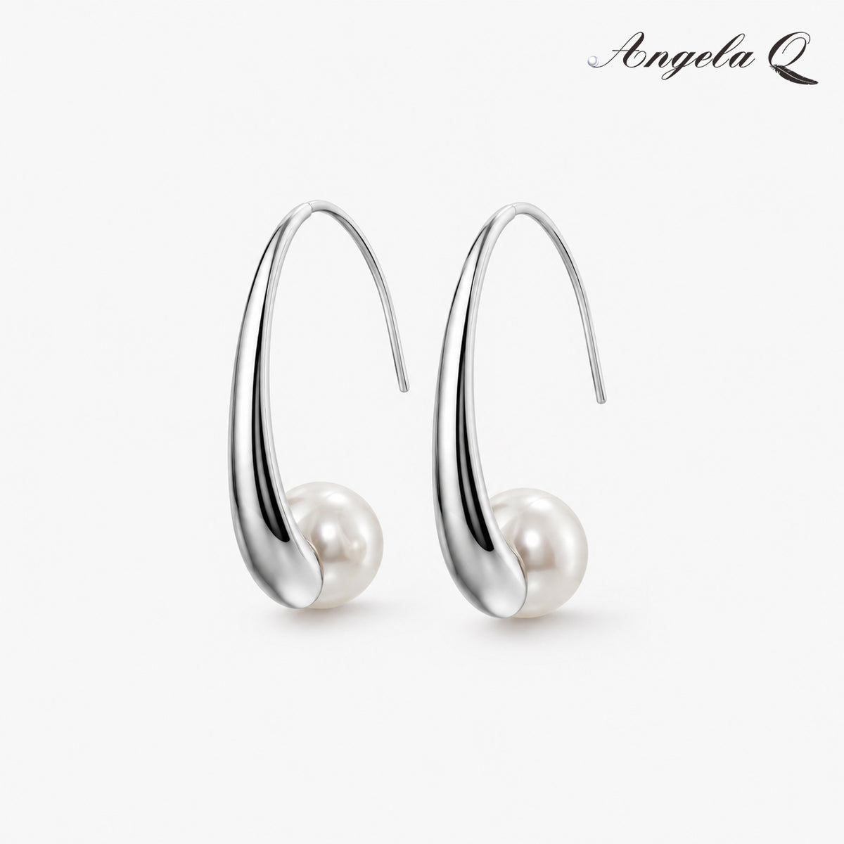 COVE ARC - PEARL HOOK EARRINGS