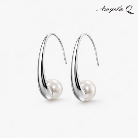 COVE ARC - PEARL HOOK EARRINGS