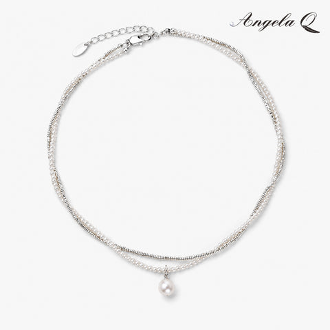 CARMEL - TEARDROP PEARL NECKLACE