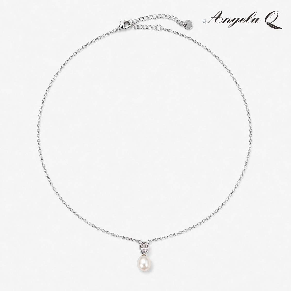 OCEANSIDE - CZ PEARL DROP NECKLACE