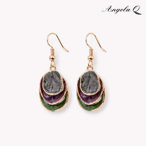 MOONSTONE BEACH IRIDESCENT SHELL DROP EARRINGS-400052N