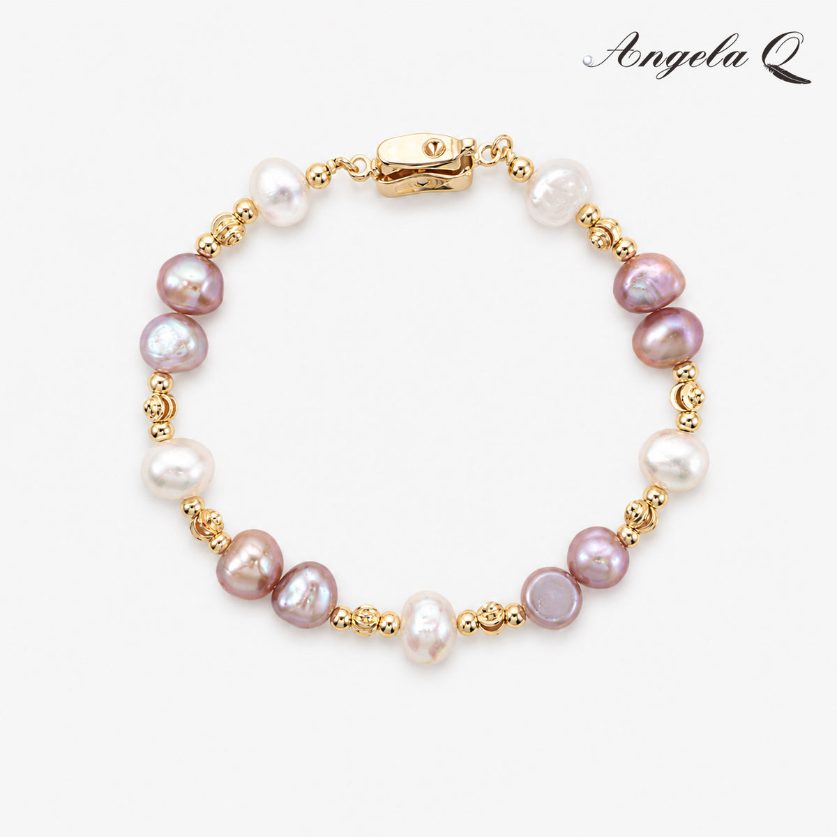 Unisex Blush Coast Artificial Gems Pearl Beaded Charm Bracelet-200024L