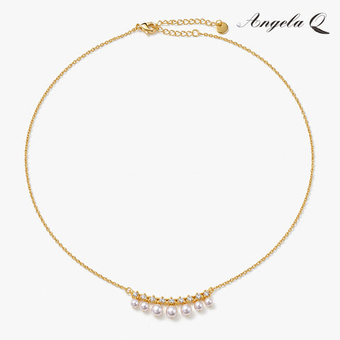 CATALINA - PEARL FRINGE NECKLACE